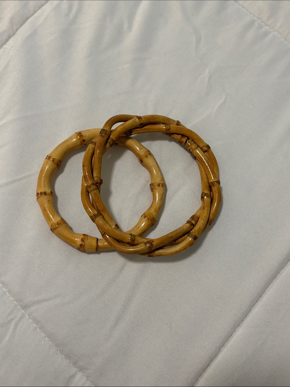 Bamboo Bangle Bracelets - Natural Honey Brown